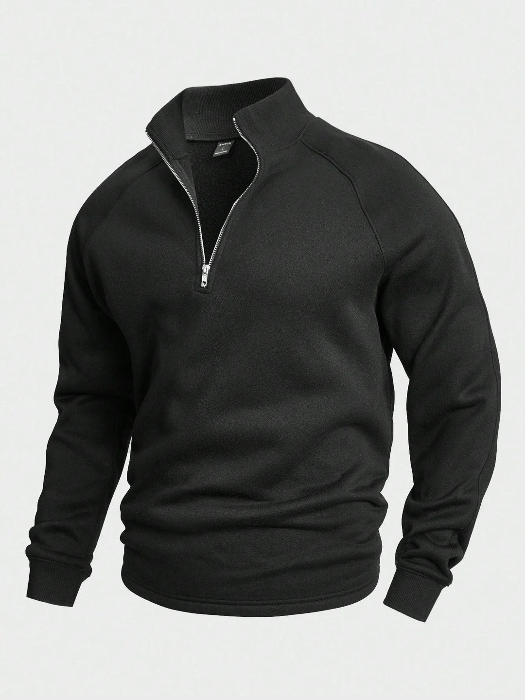 Rory | Men's Raglan Sleeve Stand Collar Half Zip Sweater