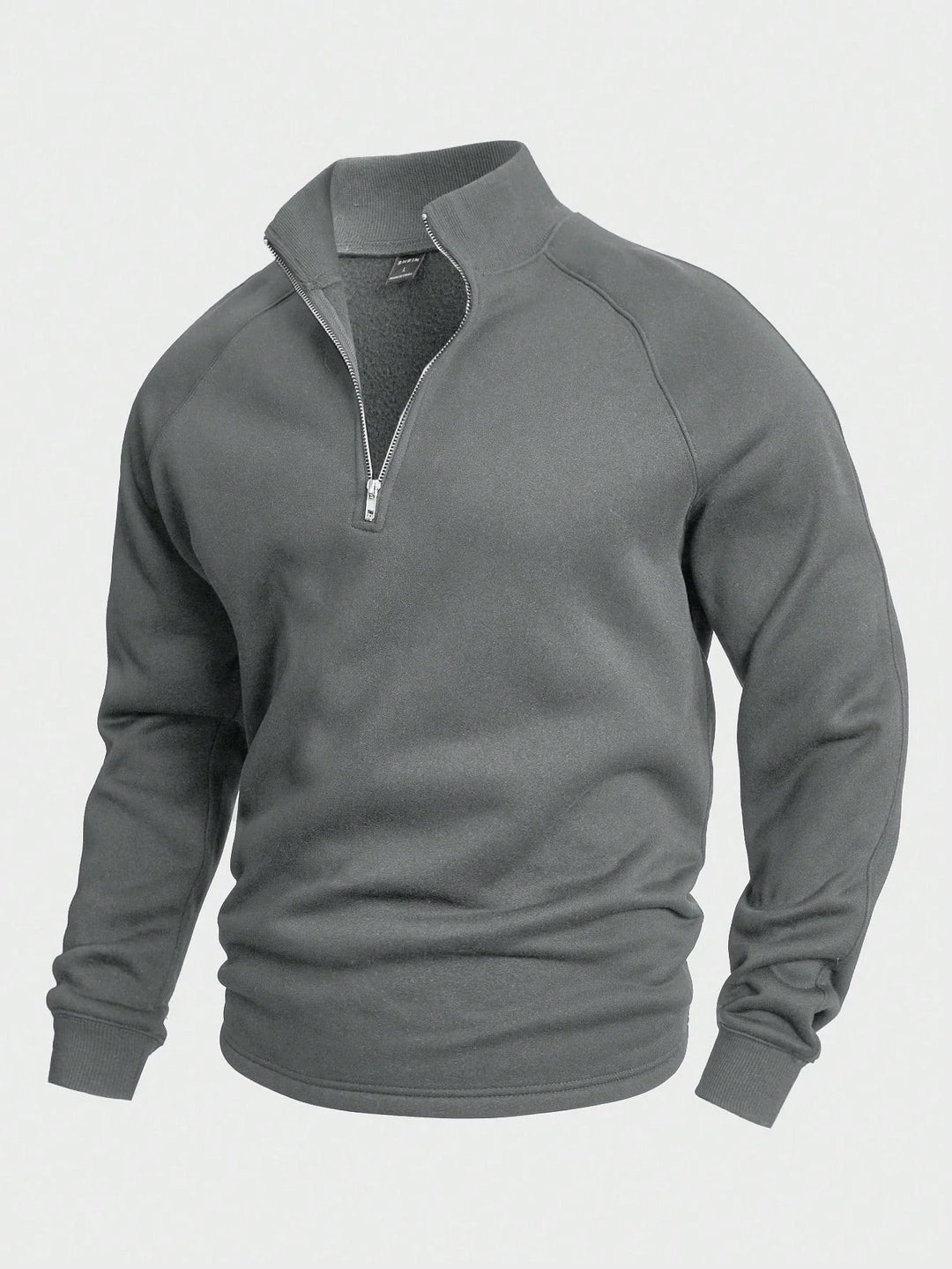 Rory | Men's Raglan Sleeve Stand Collar Half Zip Sweater