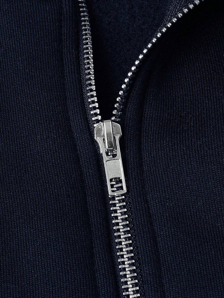 Rory | Men's Raglan Sleeve Stand Collar Half Zip Sweater