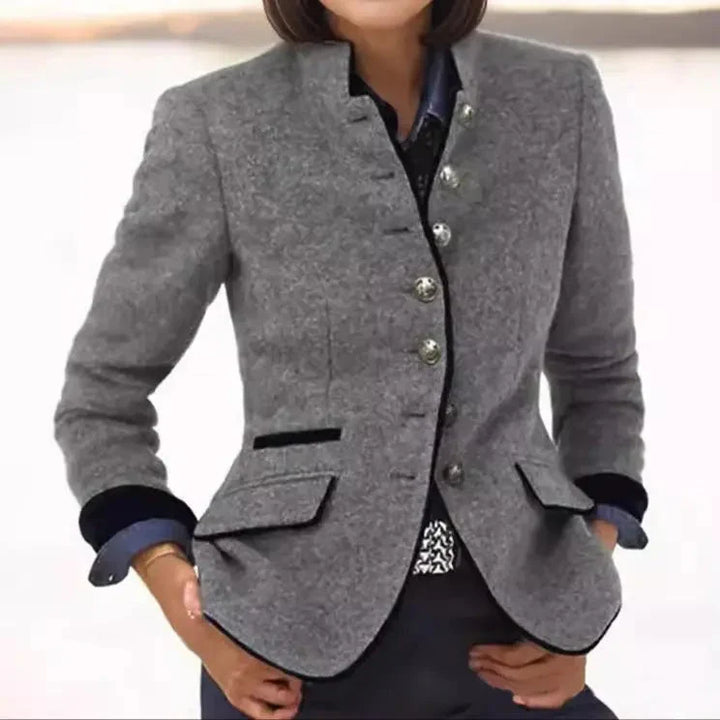 Rosalie | Women's Contrast-Trim Tailored Blazer