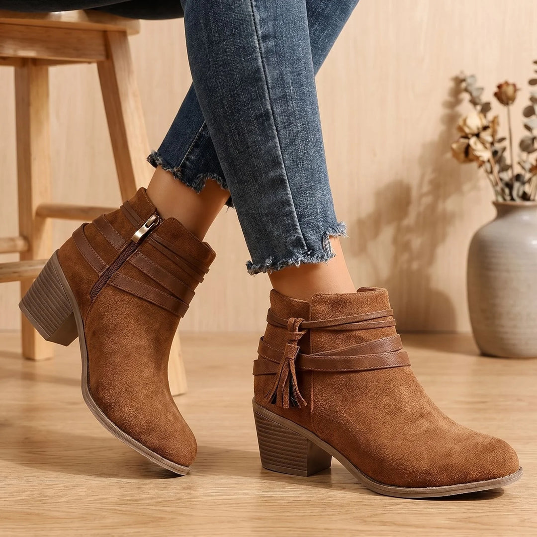 Sadie | Women's Tassel Strap Western Boots