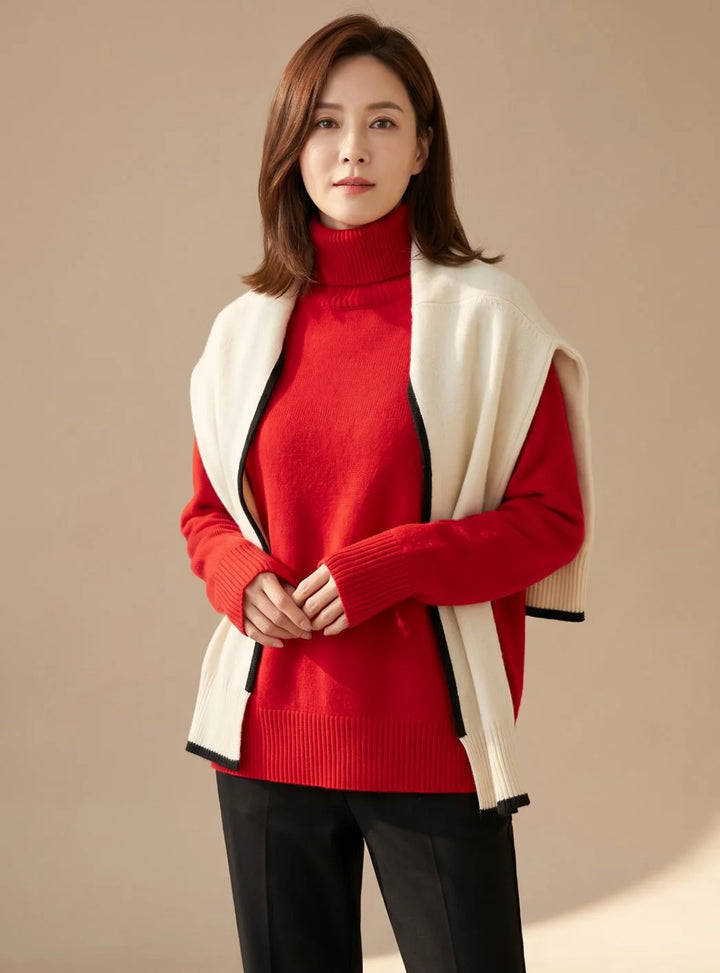 Samantha | Women's Relaxed Turtleneck Sweater