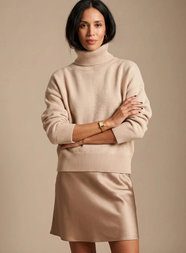 Samantha | Women's Relaxed Turtleneck Sweater