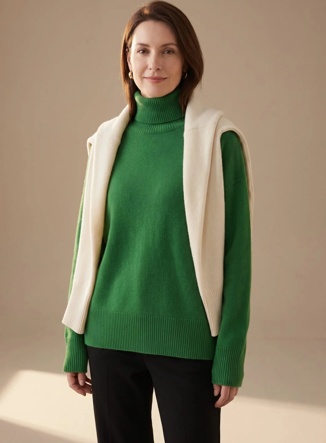 Samantha | Women's Relaxed Turtleneck Sweater