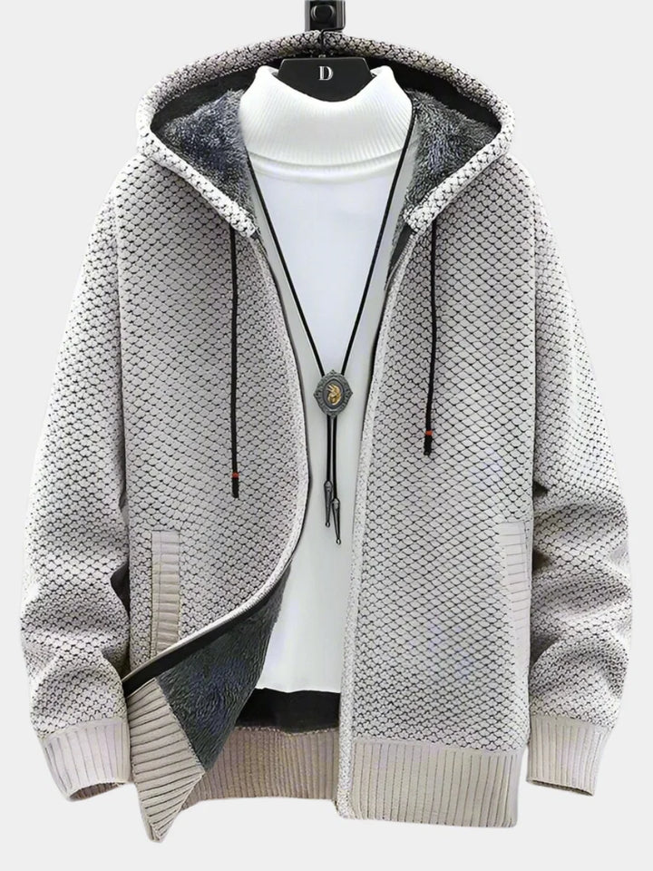 Sandeep | Men's Hooded Zip-Up Cardigan