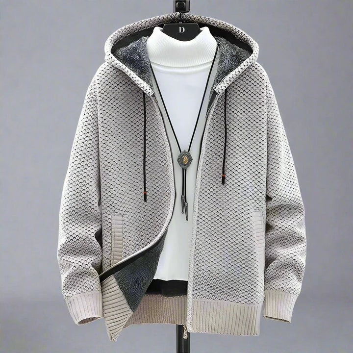 Sandeep | Men's Hooded Zip-Up Cardigan