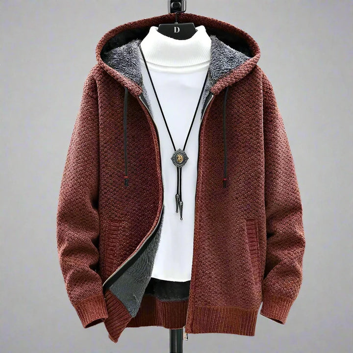 Sandeep | Men's Hooded Zip-Up Cardigan
