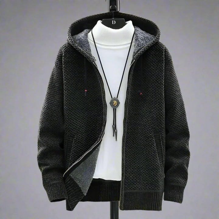 Sandeep | Men's Hooded Zip-Up Cardigan