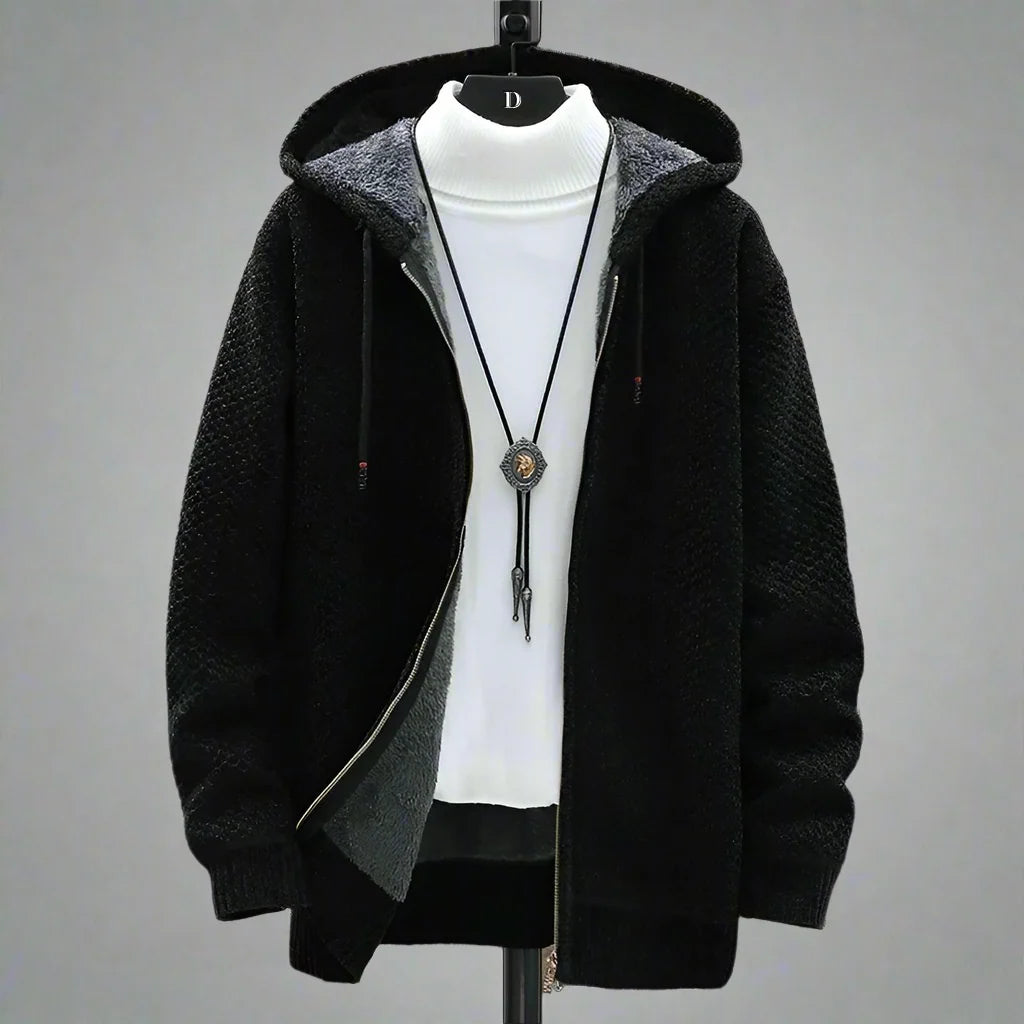 Sandeep | Men's Hooded Zip-Up Cardigan