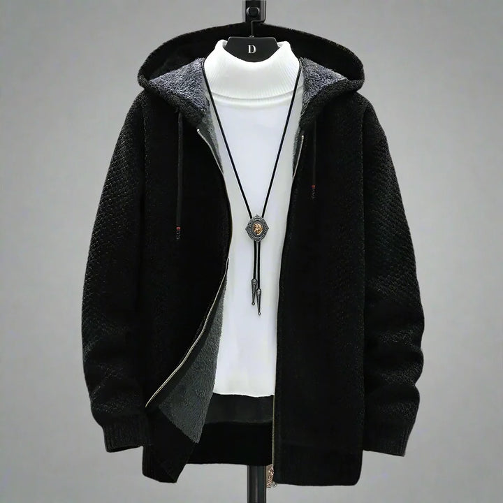 Sandeep | Men's Hooded Zip-Up Cardigan