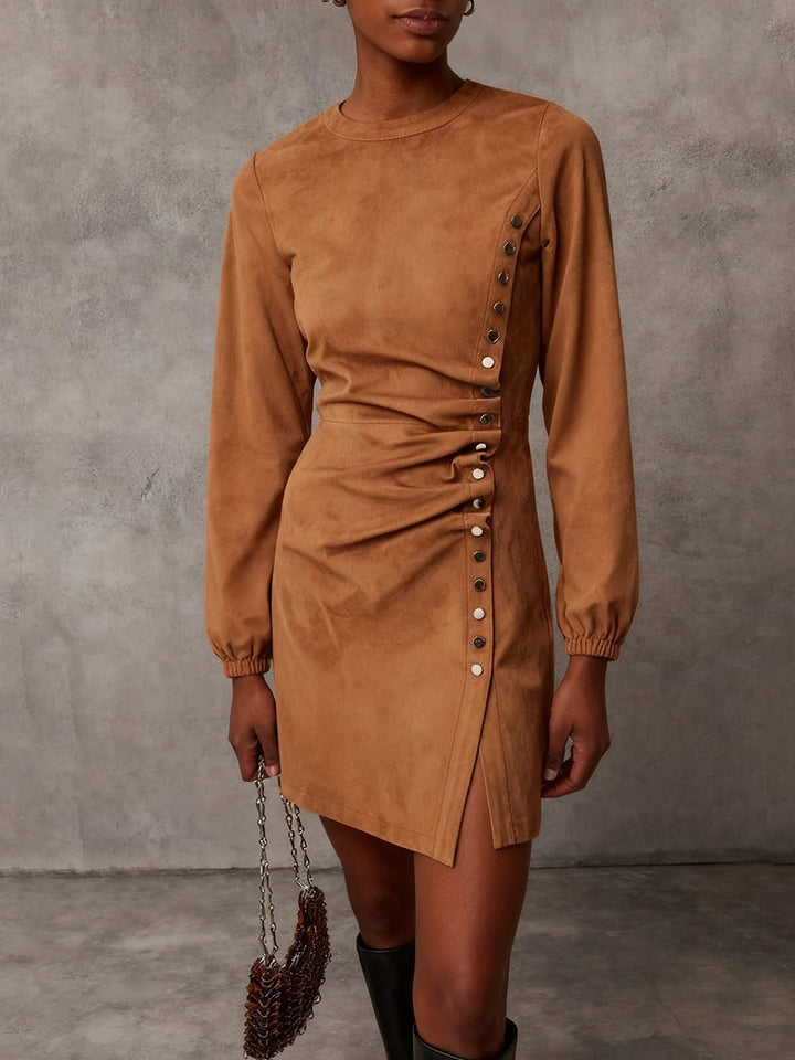 Sandy | Women's Button-Front Shirt Dress