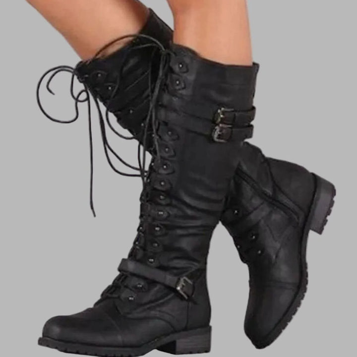 Sarah | Women's Lace-Up Combat Boots