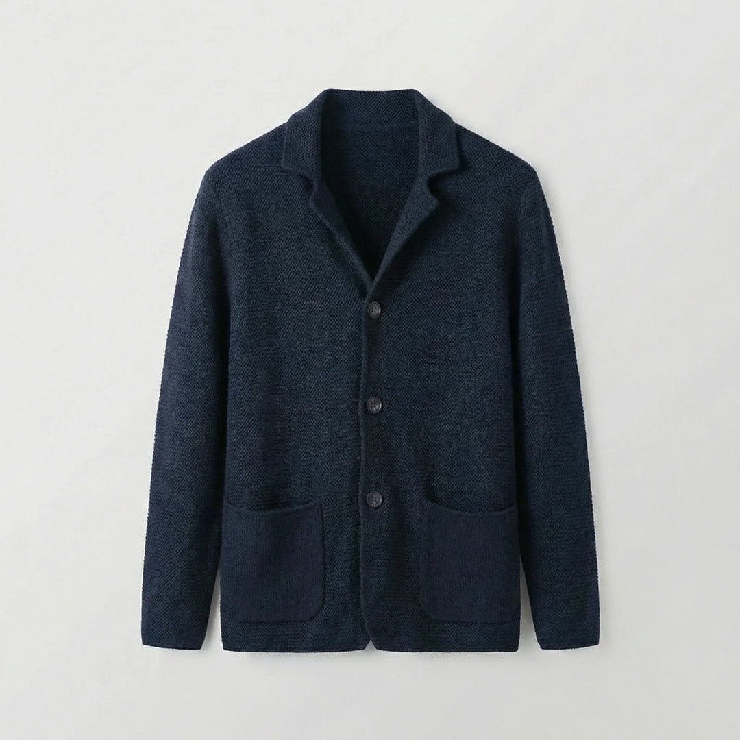 Scott | Men's Notch Lapel Knit Single Breasted Suit Jacket