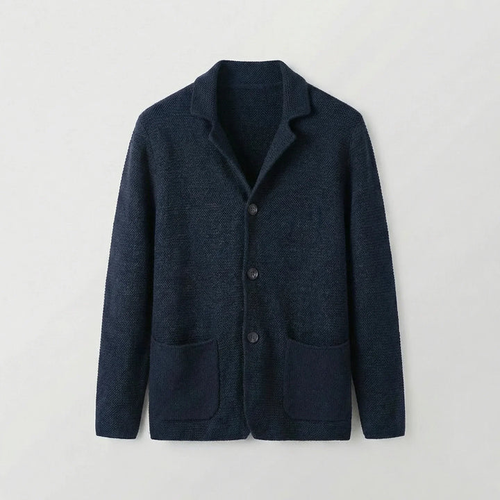 Scott | Men's Notch Lapel Knit Single Breasted Suit Jacket