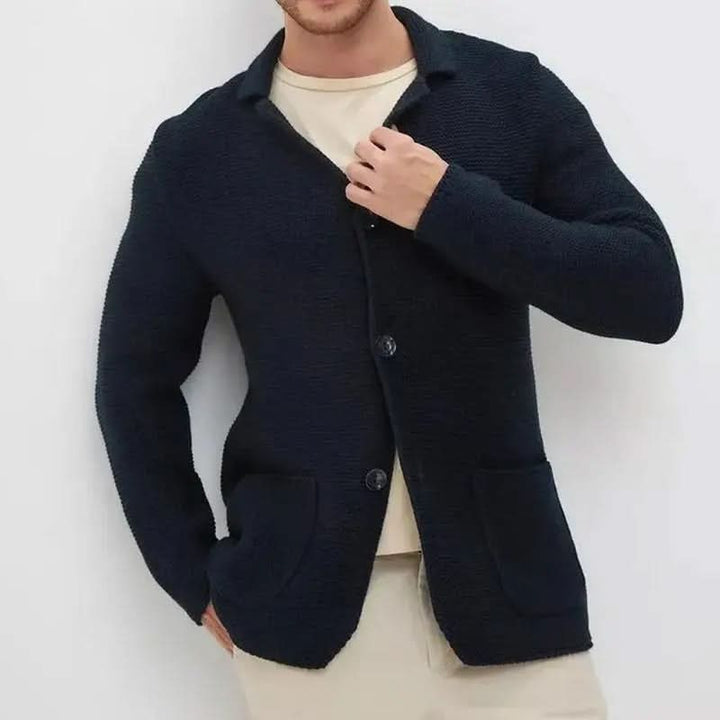 Scott | Men's Notch Lapel Knit Single Breasted Suit Jacket