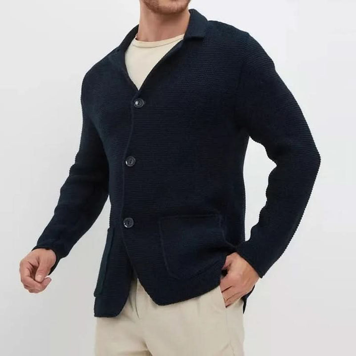 Scott | Men's Notch Lapel Knit Single Breasted Suit Jacket