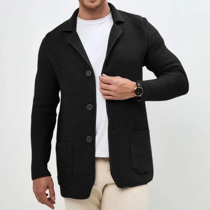 Scott | Men's Notch Lapel Knit Single Breasted Suit Jacket