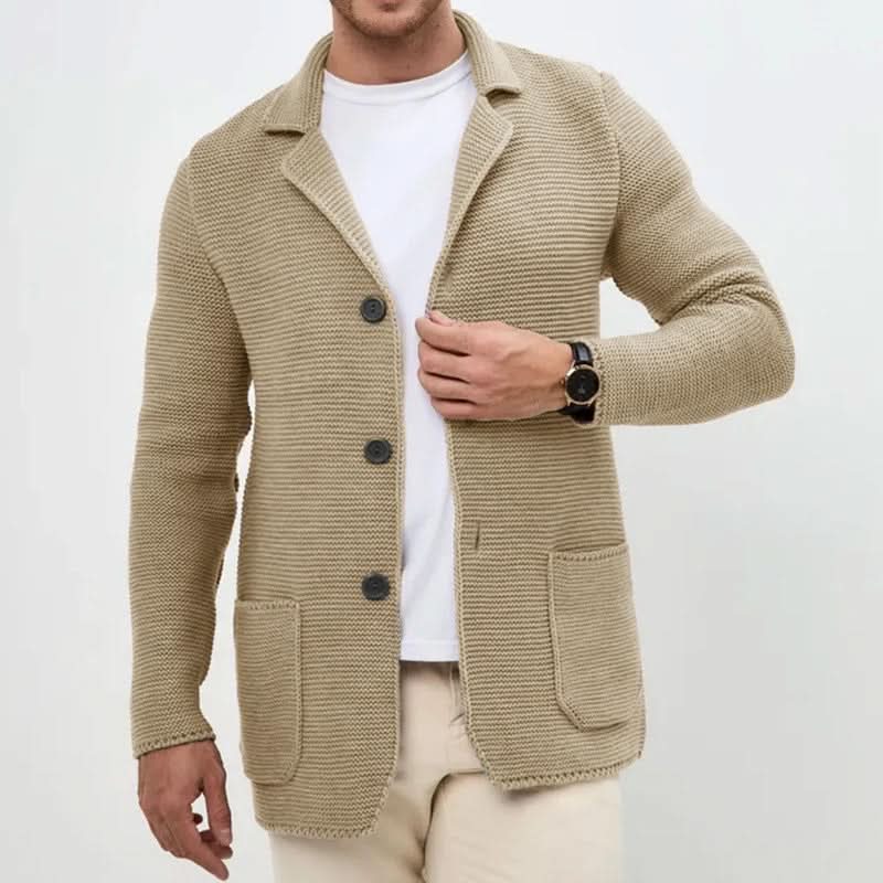 Scott | Men's Notch Lapel Knit Single Breasted Suit Jacket