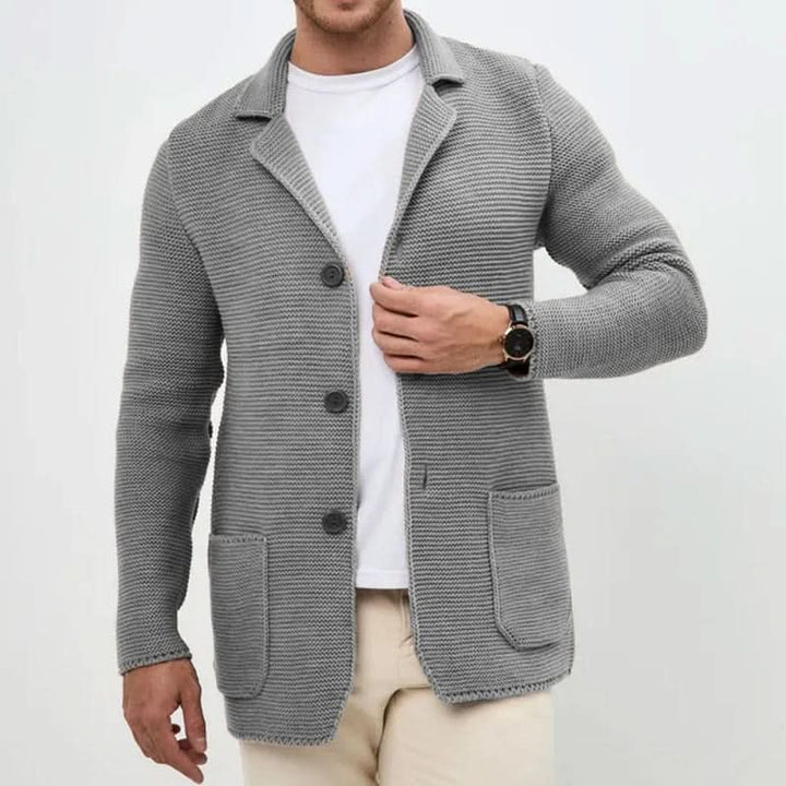 Scott | Men's Notch Lapel Knit Single Breasted Suit Jacket