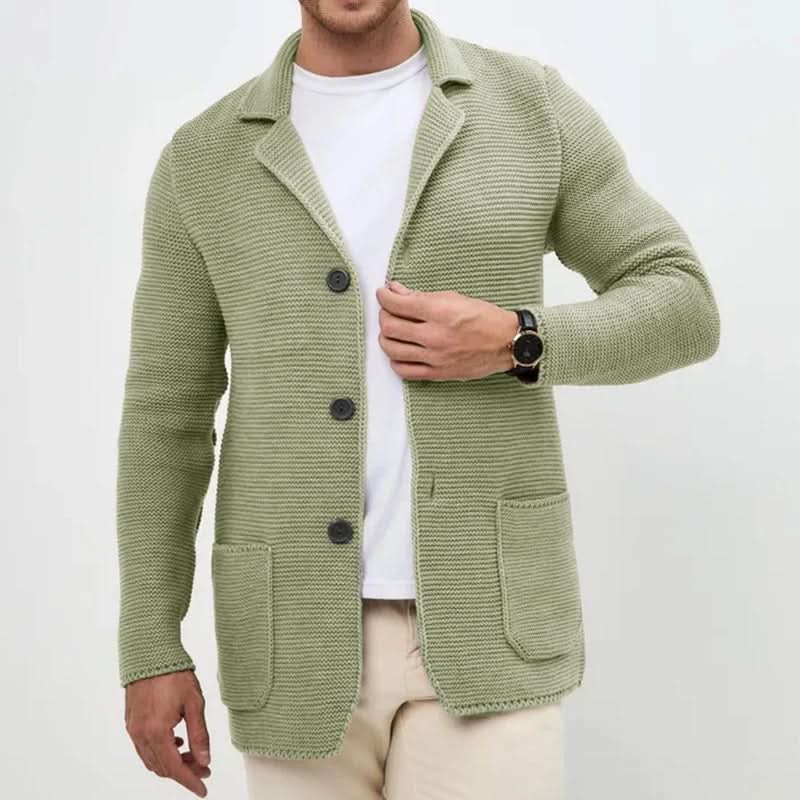 Scott | Men's Notch Lapel Knit Single Breasted Suit Jacket