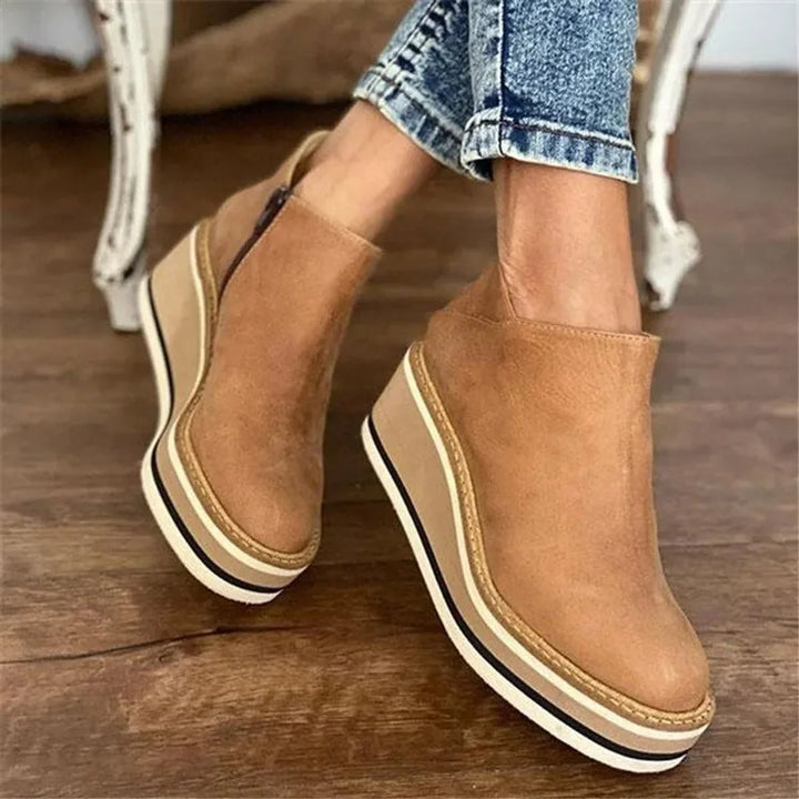 Shawna | Women's Platform Wedge Ankle Boots