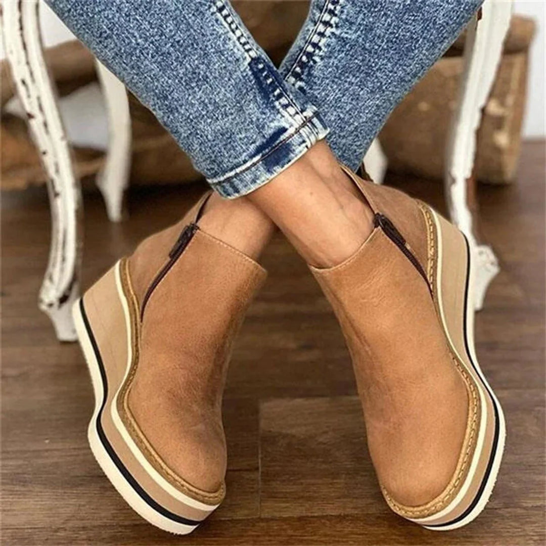 Shawna | Women's Platform Wedge Ankle Boots