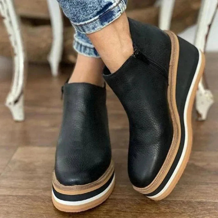 Shawna | Women's Platform Wedge Ankle Boots