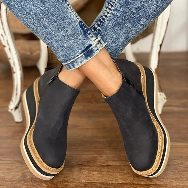 Shawna | Women's Platform Wedge Ankle Boots