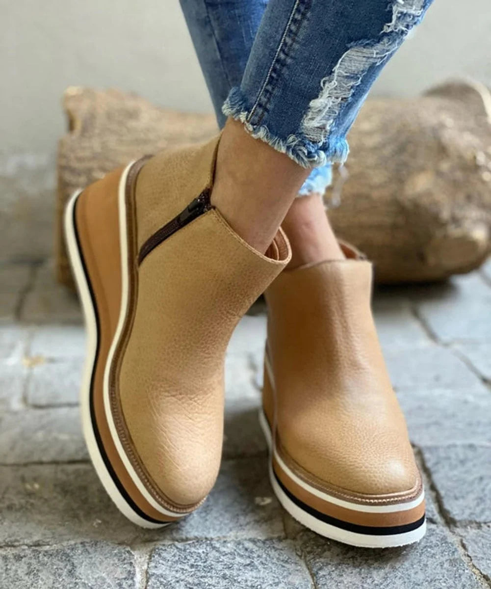 Shawna | Women's Platform Wedge Ankle Boots