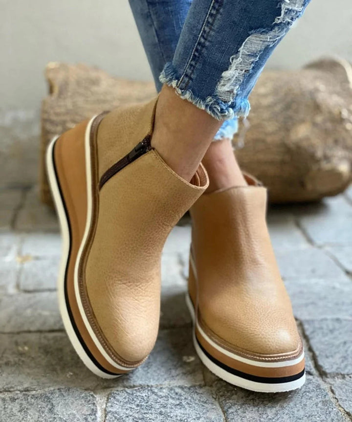 Shawna | Women's Platform Wedge Ankle Boots