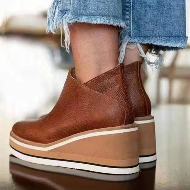 Shawna | Women's Platform Wedge Ankle Boots