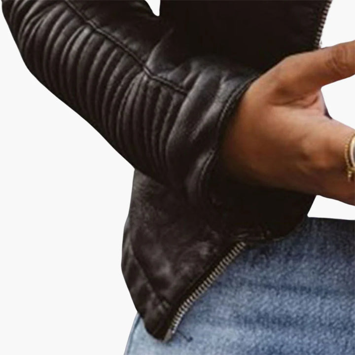 Sheila | Women's Quilted Moto Jacket