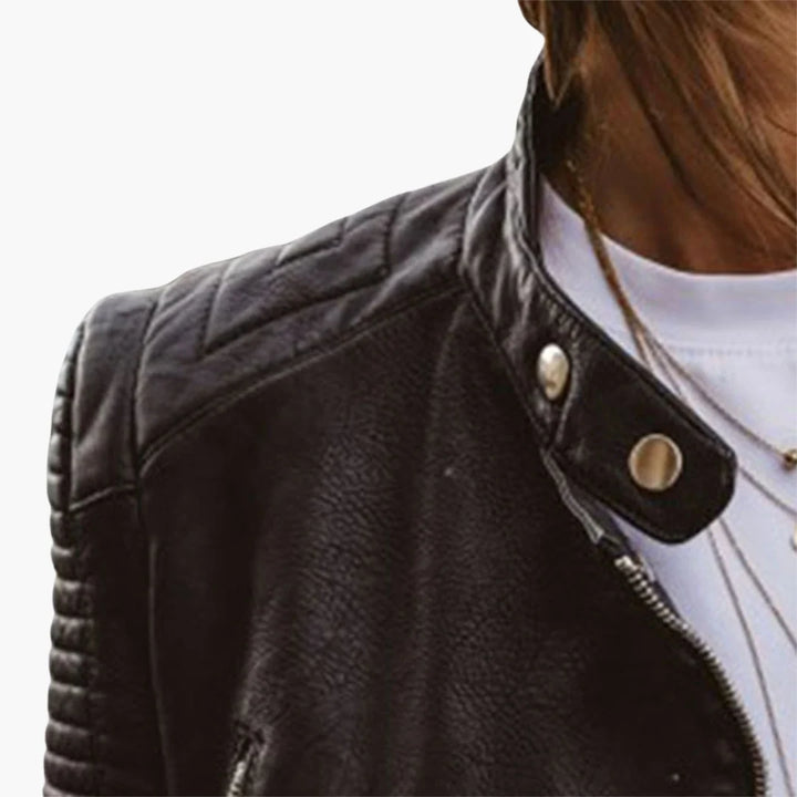 Sheila | Women's Quilted Moto Jacket