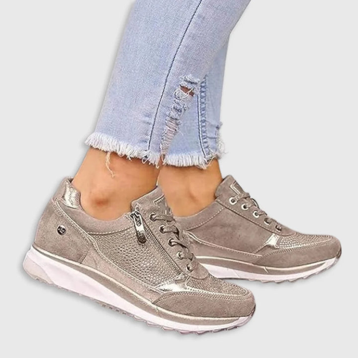 Sheryl | Women's Lace-Up Zip Sneakers
