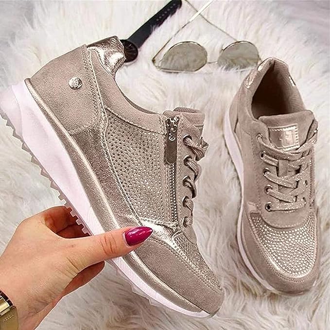 Sheryl | Women's Lace-Up Zip Sneakers