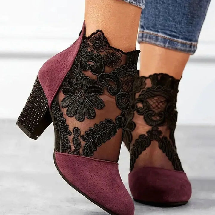 Shirin | Women's Block-Heel Pointed-Toe Ankle Boots