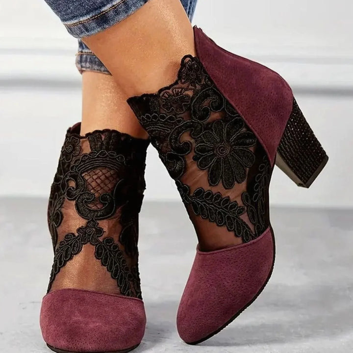 Shirin | Women's Block-Heel Pointed-Toe Ankle Boots