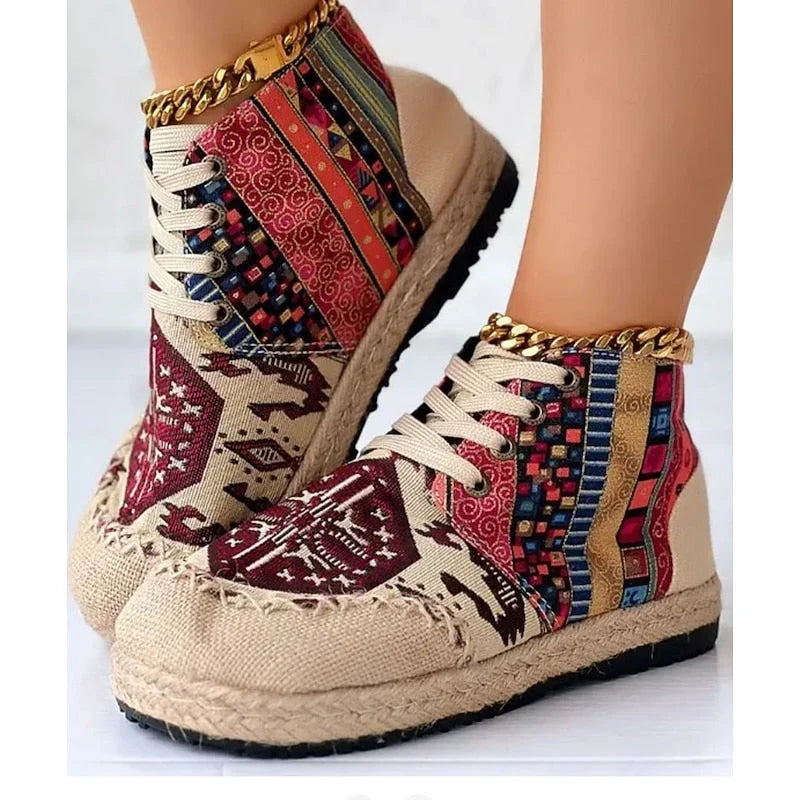 Sonya | Women's Boho High-Top Sneakers