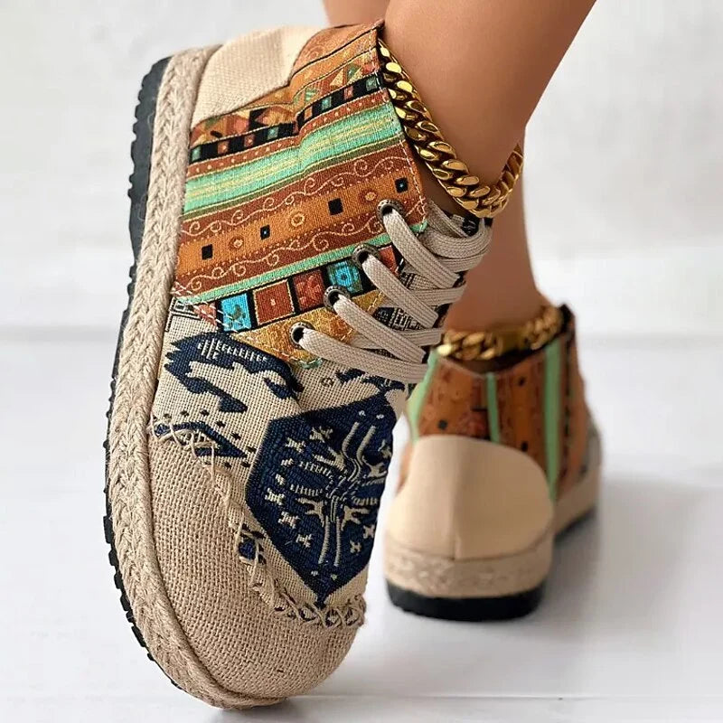 Sonya | Women's Boho High-Top Sneakers