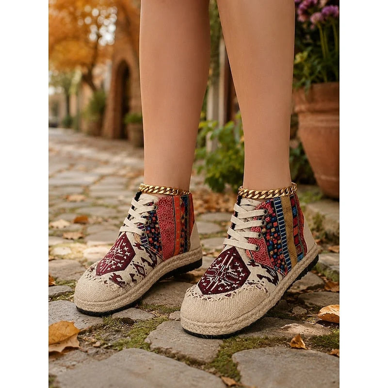 Sonya | Women's Boho High-Top Sneakers