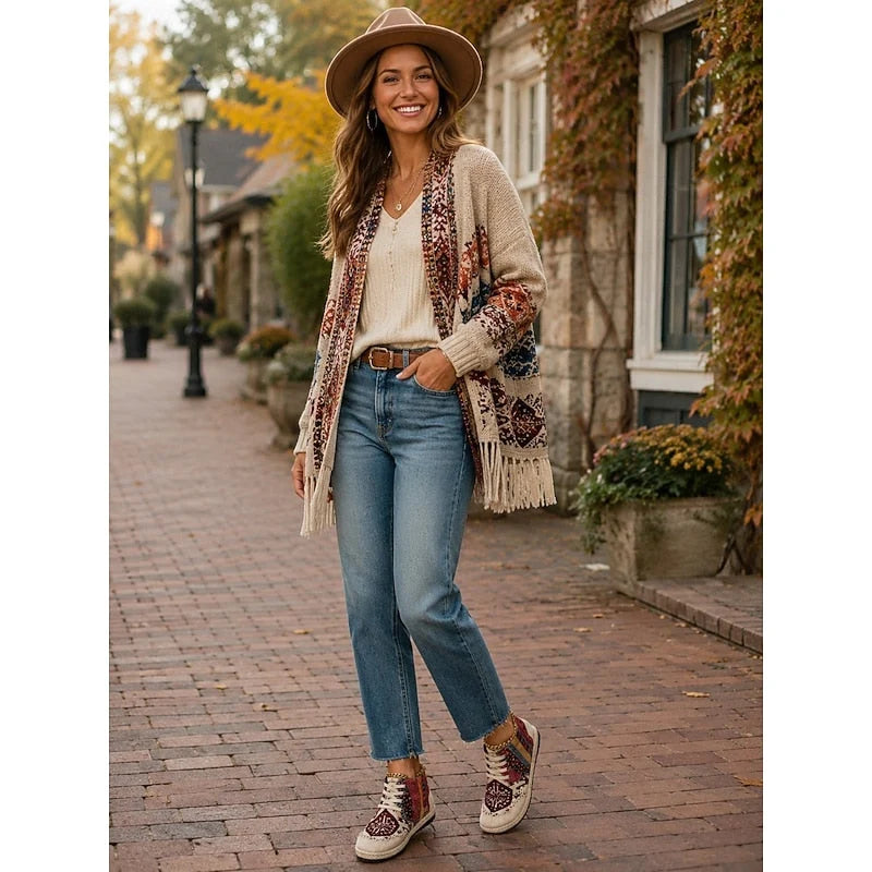 Sonya | Women's Boho High-Top Sneakers