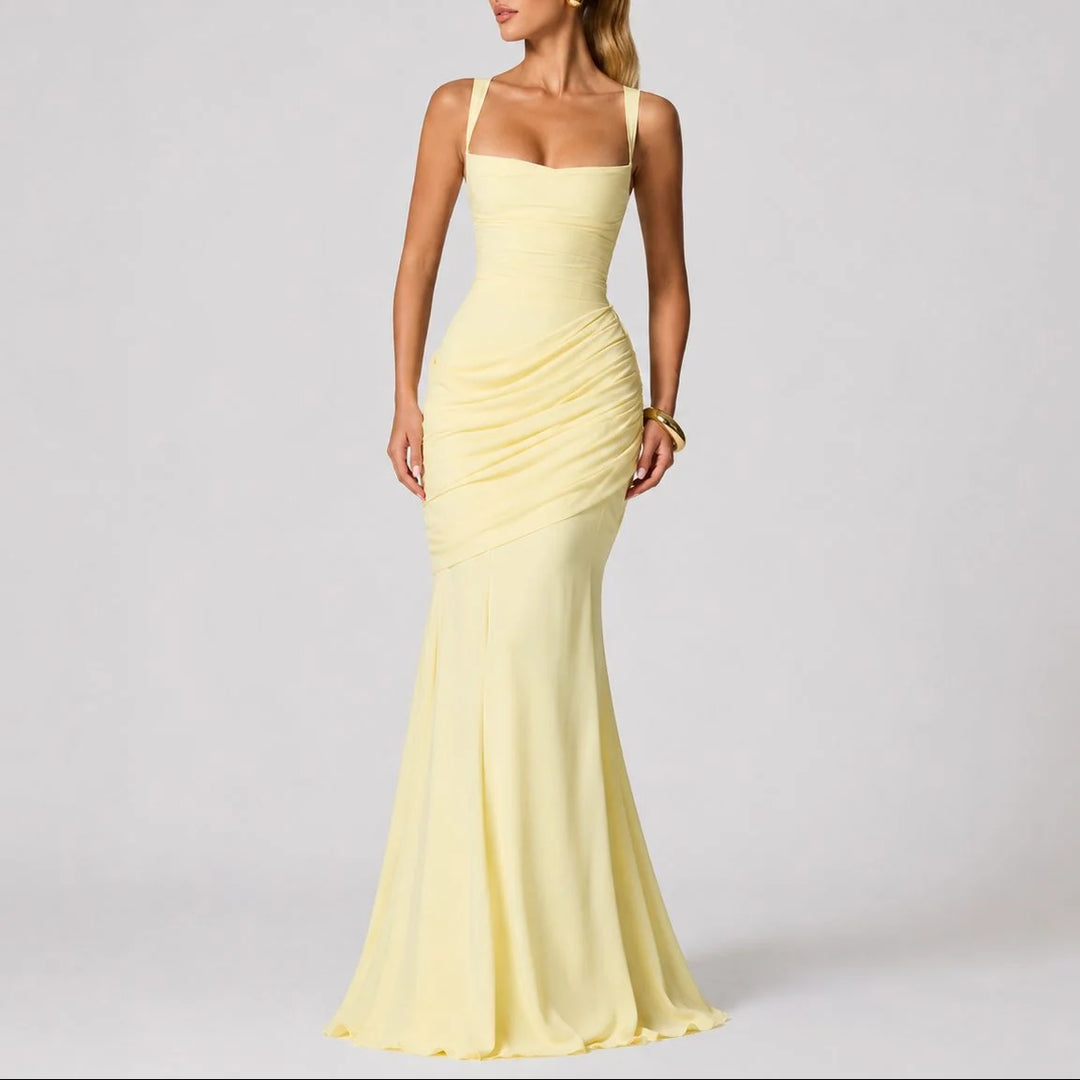 Sophie | Women's Elegant Ruched Maxi Dress