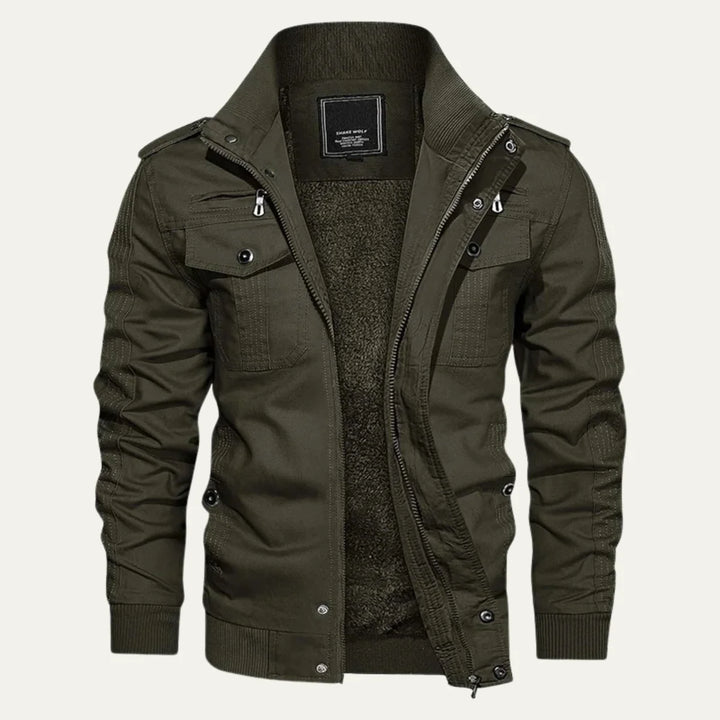 Stanley | Men's Fleece Lined Zip Up Military Winter Jacket