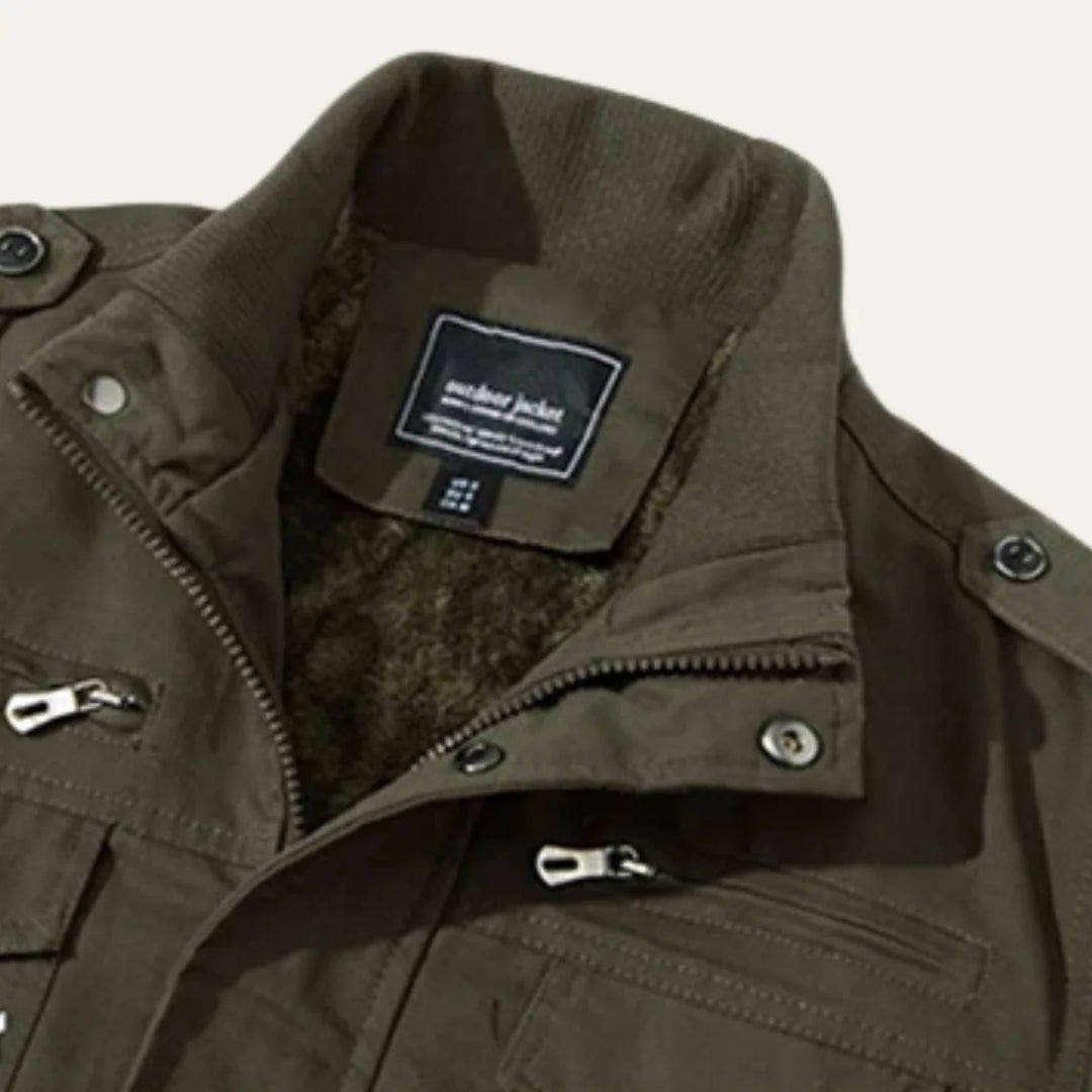 Stanley | Men's Fleece Lined Zip Up Military Winter Jacket