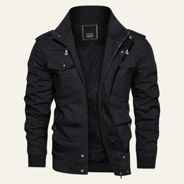Stanley | Men's Fleece Lined Zip Up Military Winter Jacket