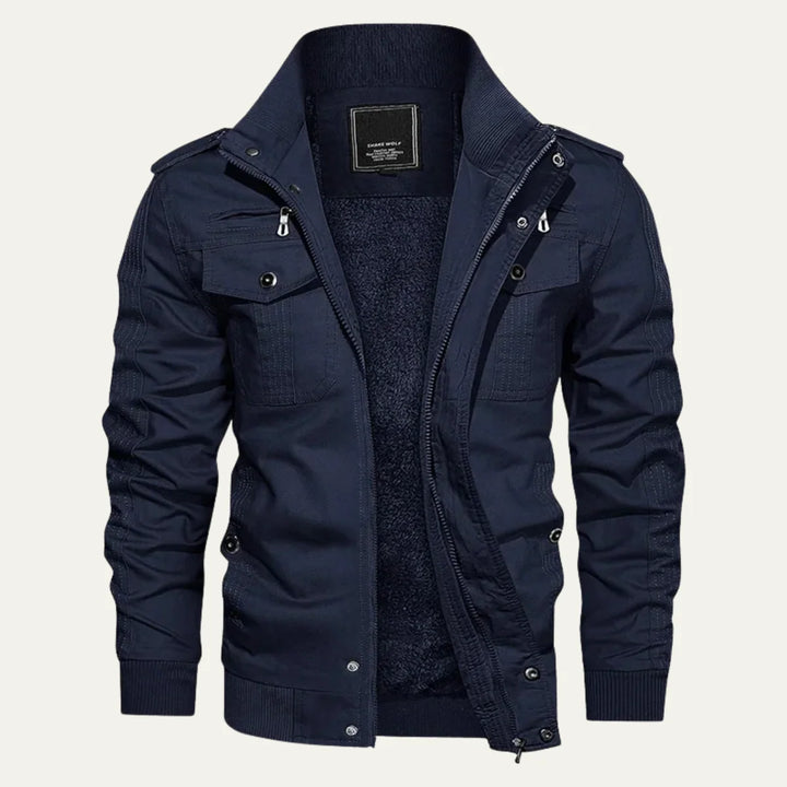 Stanley | Men's Fleece Lined Zip Up Military Winter Jacket