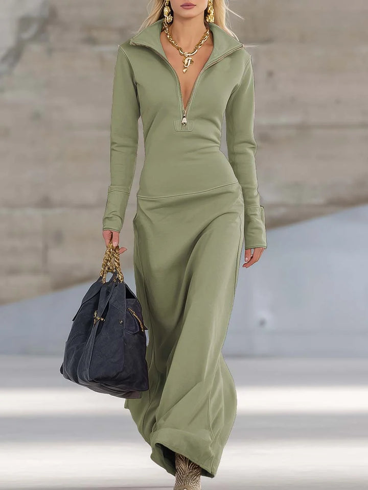 Sydney | Women's Half-Zip Maxi Dress