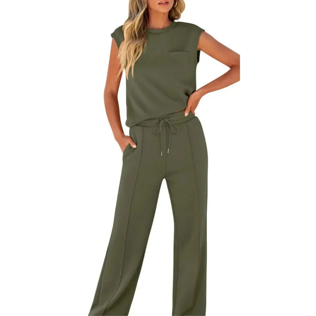Sylvie | Women's Sleeveless Two-Piece Set