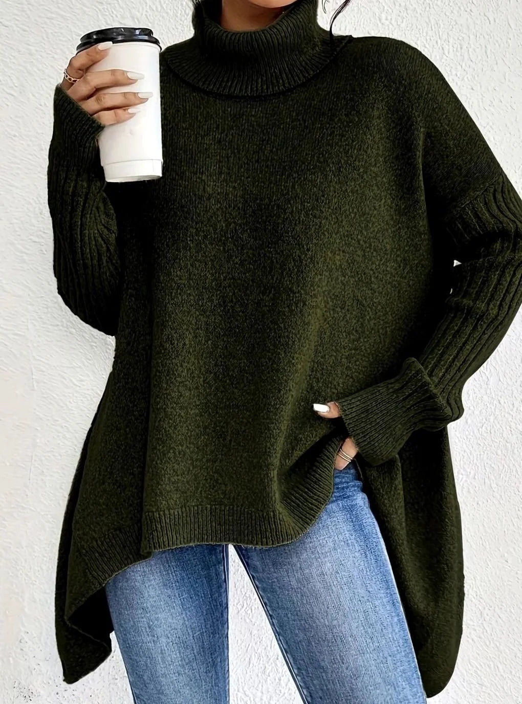 Tanya | Women's Oversized Turtleneck Sweater