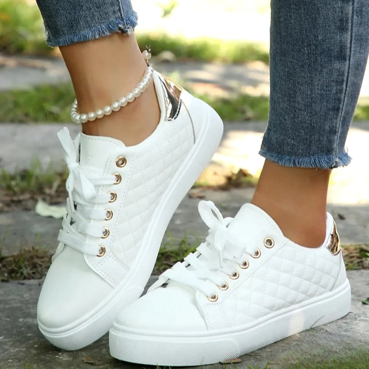 Terri | Women's Quilted Low-Top Trainers